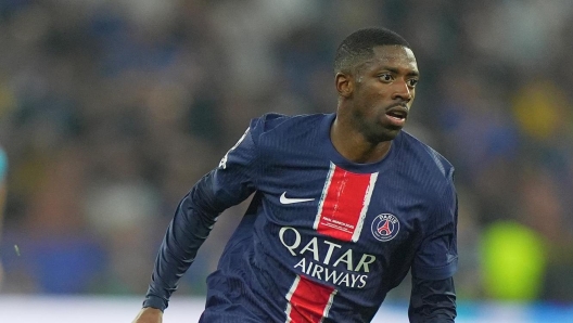 Ousmane Dembélé playing for PSG