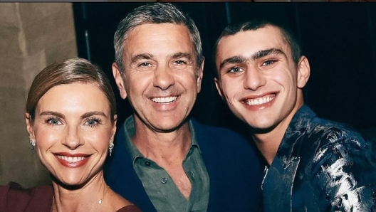 Billy e Achille Costacurta con Martina Colombari