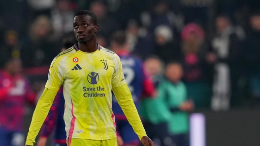 Timothy Weah durante la partita di Serie A tra Juventus e Bologna all`Allianz Stadium, Torino