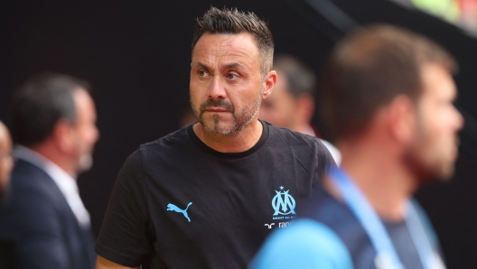 Marseille`s Italian head coach Roberto De Zerbi