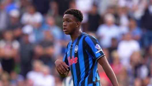 Honest Ahanor in action for Atalanta during a friendly match