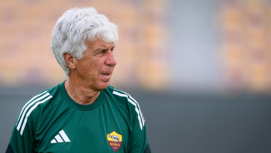 Gian Piero Gasperini durante un allenamento