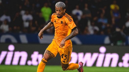Wesley of AS Roma in action