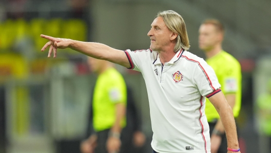 Cremonese`s coach Davide Nicola during a Serie A match.