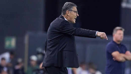 Marco Landucci, assistant Head Coach of AC Milan, reacts during the Serie A match between Udinese Calcio and AC Milan at Stadio Friuli on September 20, 2025 in Udine, Italy.