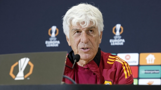 Gian Piero Gasperini in conferenza stampa a Nizza
