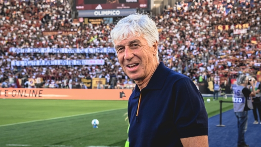 ROME, ITALY - SEPTEMBER 28: AS Roma coach Gian Piero Gasperini during the Serie A match between AS Roma and Hellas Verona FC at Stadio Olimpico on September 28, 2025 in Rome, Italy.