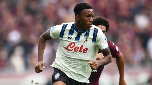 Atalanta`s Honest Ahanor during the Serie A soccer match between Torino and Atalanta at the Stadio Olimpico Grande Torino in Turin, north west Italy - Sunday, September 21, 2025. Sport - Soccer. (Photo by Alberto Gandolfoi/Lapresse)