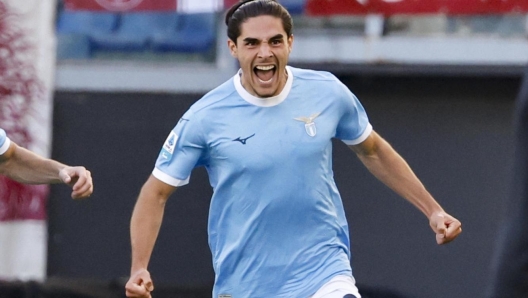 SS Lazio`s Matteo Cancellieri celebrates after scoring a goal during the Italian Serie A soccer match between Lazio and Torino