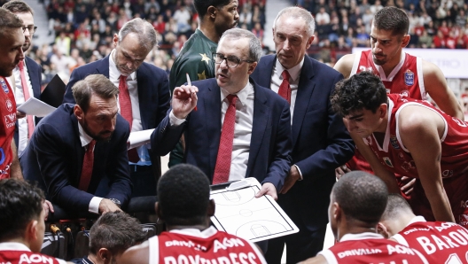 Марио Фиоретти на игре Olimpia Milano - Openjobmetis Varese