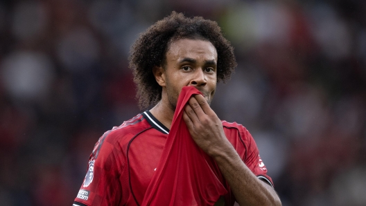 Joshua Zirkzee in action for Manchester United