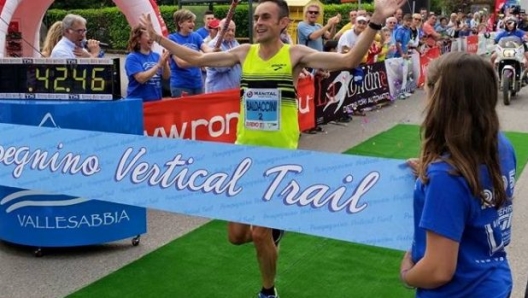 Alex Baldaccini al Pompegnino Vertical Trail