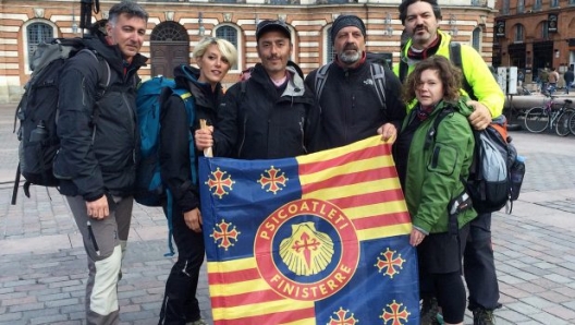 Enrico Brizzi e gli Psicoatleti in Place du Capitole di Tolosa