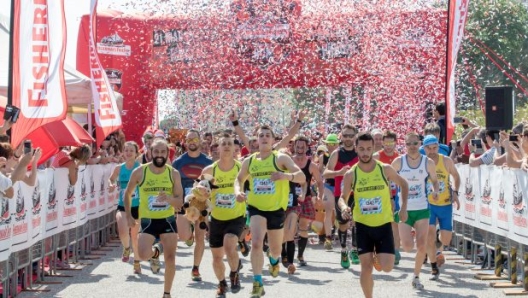 Fisherman's Friend Strongmanrun, Bibione, 21 Maggio 2016. ANSA/ANDREA SOLERO