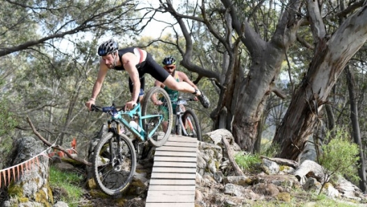 Un passaggio tecnico del tracciato ciclistico (Carr)