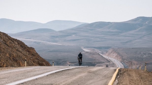 Un passaggio della frazione ciclistica di Israman