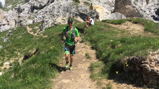 Pigoni durante il Cortina Trail 2017