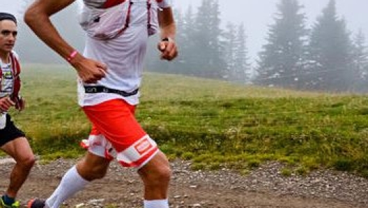 Francois D'Haene venerdì, nel primo tratto della Utmb che ha vinto sabato (photo Utmb - Pascal Tournaire)