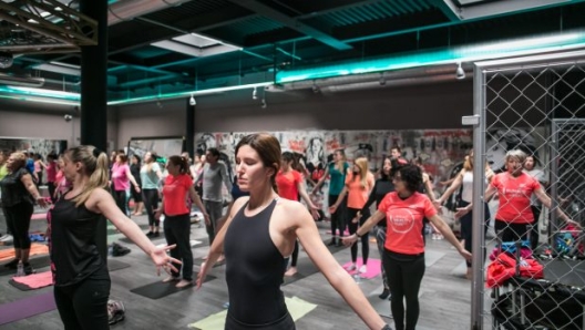 Foto LaPresse -Stefano De Grandis03/02/2018 MilanoHard Candy Fitness, palestra p.zza RepubblicaRCS sportallenamenti run4me