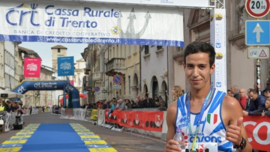 9ª Semi Maratona di Trento Half Marathon - 6 ottobre 2019  Corsa su strada internazionale - 06.10.2019, Trento, Trentino, Italia. Arrivo, Al Mazoury© Daniele Mosna WWW.DANIELEMOSNA.IT