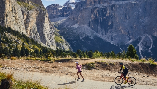 Ivana Di Martino durante la Run Everesting da Cortina a Bormio