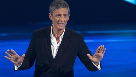 Fiorello durante lo show di Raiuno "Buon compleanno... Pippo", dedicato ai 60 anni di carriera di Pippo Baudo che proprio oggi festeggia 83 anni, Roma, 07 giugno 2019.ANSA/CLAUDIO PERI