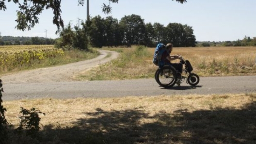 Pietro Scidurlo sulla Via Francigena