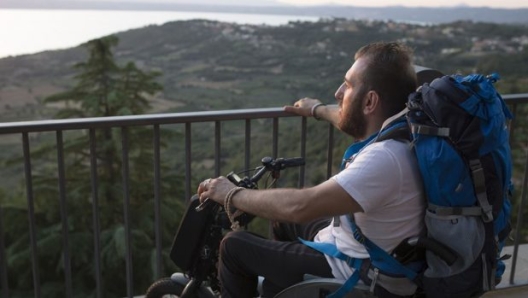 Pietro Scidurlo sulla Via Francigena