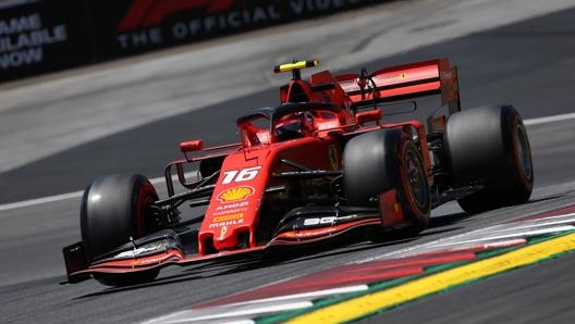 Charles Leclerc domani parte in pole position. LaPresse