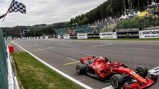 Vettel vince il GP del Belgio 2018. Ansa