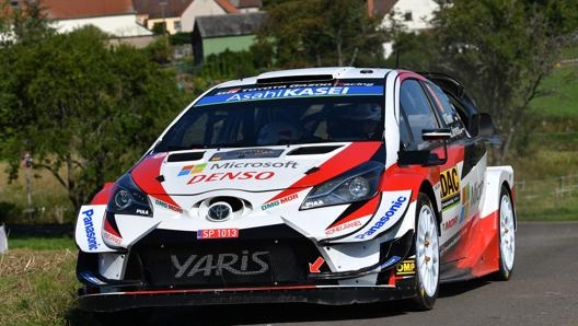 Ott Tanak sulla Toyota Yaris. Getty