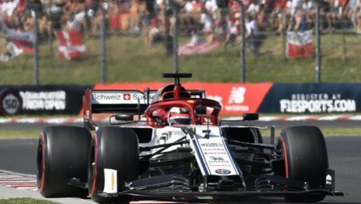 Kimi Raikkonen durante il GP di Budapest. Epa