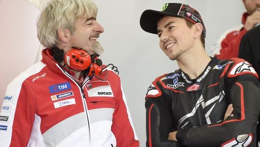 Gigi Dall'Igna con Jorge Lorenzo