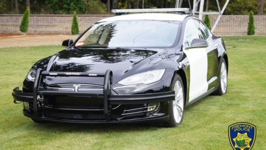 La Tesla Model S 85 acquistata dalla Polizia di Freemont a gennaio 2019