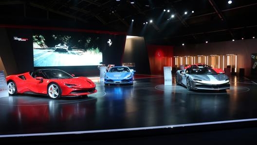 Una delle sale di 'Universo Ferrari'