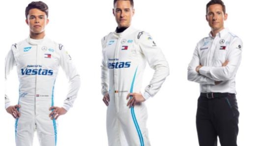 Da sinistra De Vries, Vandoorne e James