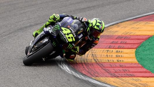 Rossi e il suo weekend difficile. Afp