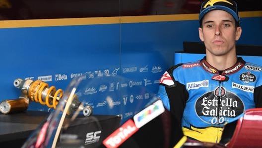 Xavi Vierge concentrato prima di una gara con la Marc VDS Racing. Afp