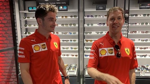 Leclerc e Vettel a Milano