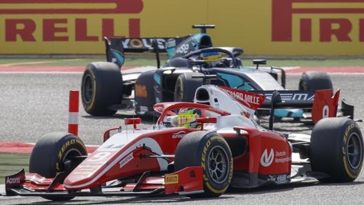 Mick Schumacher in azione con la Prema in Formula 2