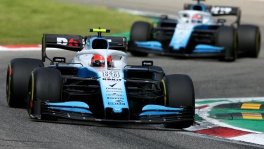 Le Williams in azione nello scorso GP d’Italia. Getty