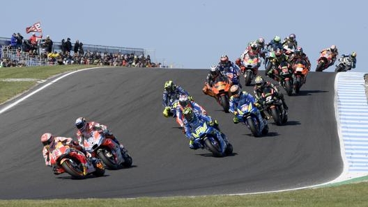 Una fase del GP di Phillip Island del 2018. Ap