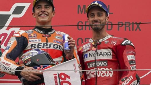 Marc Marquez e Andrea Dovizioso. Ap