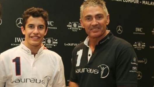 Marc Marquez con Mick Doohan.