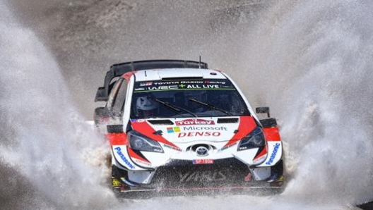 La Toyota Yaris di Kris Meeke. Afp