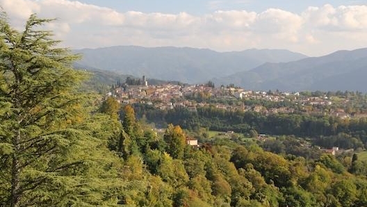 Vista di Barga (Lu) dal Ciocco. Masperi