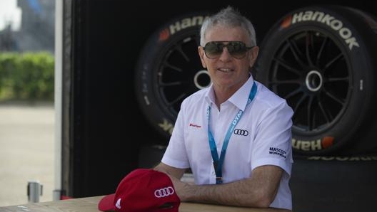 Rinaldo Capello sorridente alla Dtm di Misano Adriatico. Getty