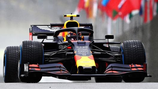 Alexander Albon in azione in Brasile. Getty