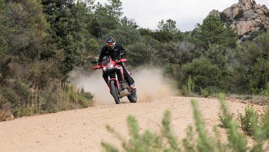 La nuova Africa Twin in off road è sempre a suo agio e appare più maneggevole della precedente versione