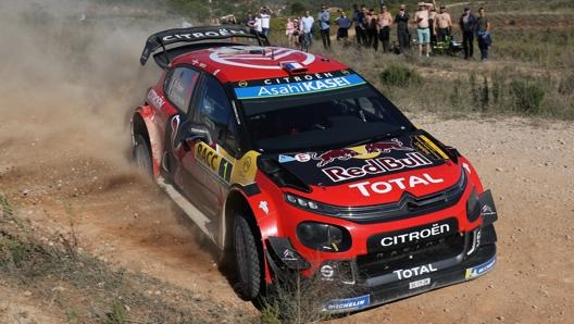 Sebastien Ogier sulla Citroen C3 WRC. Getty